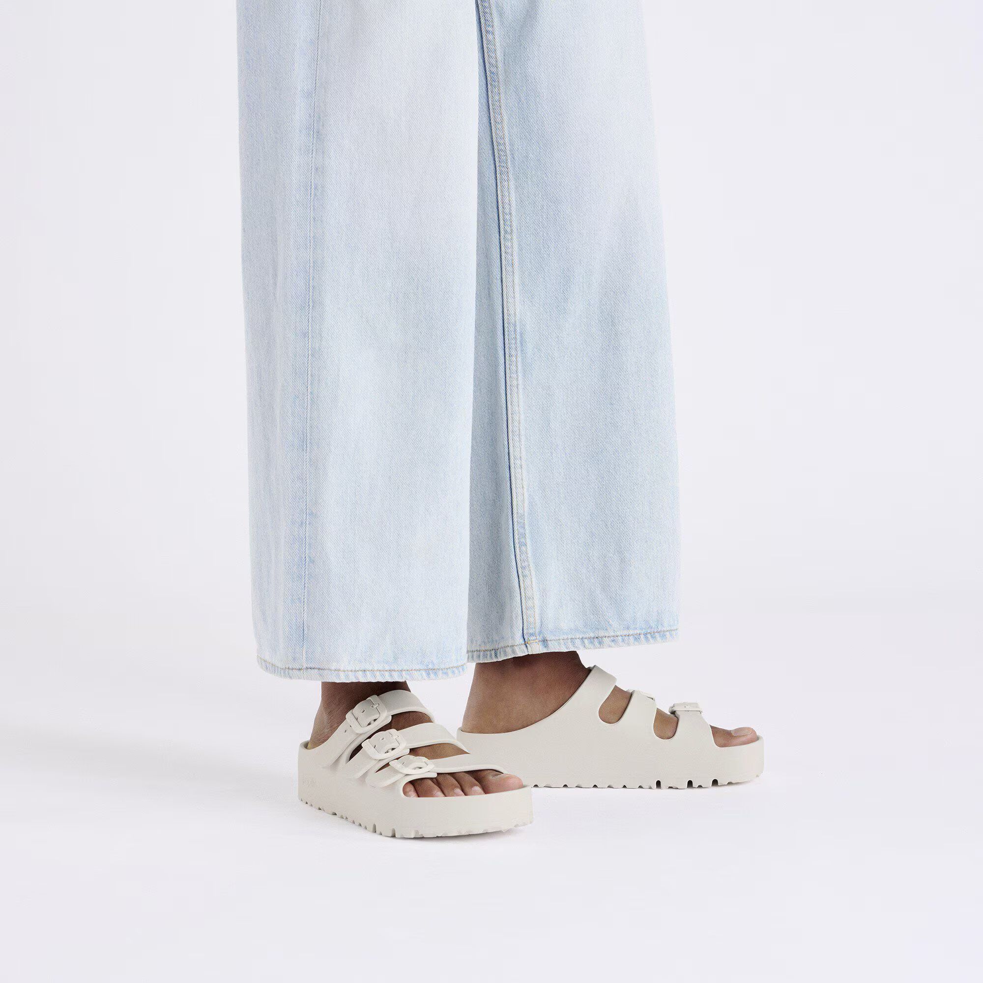 дамски джапанки birkenstock florida iii flex platform eva eggshell - снимка 8