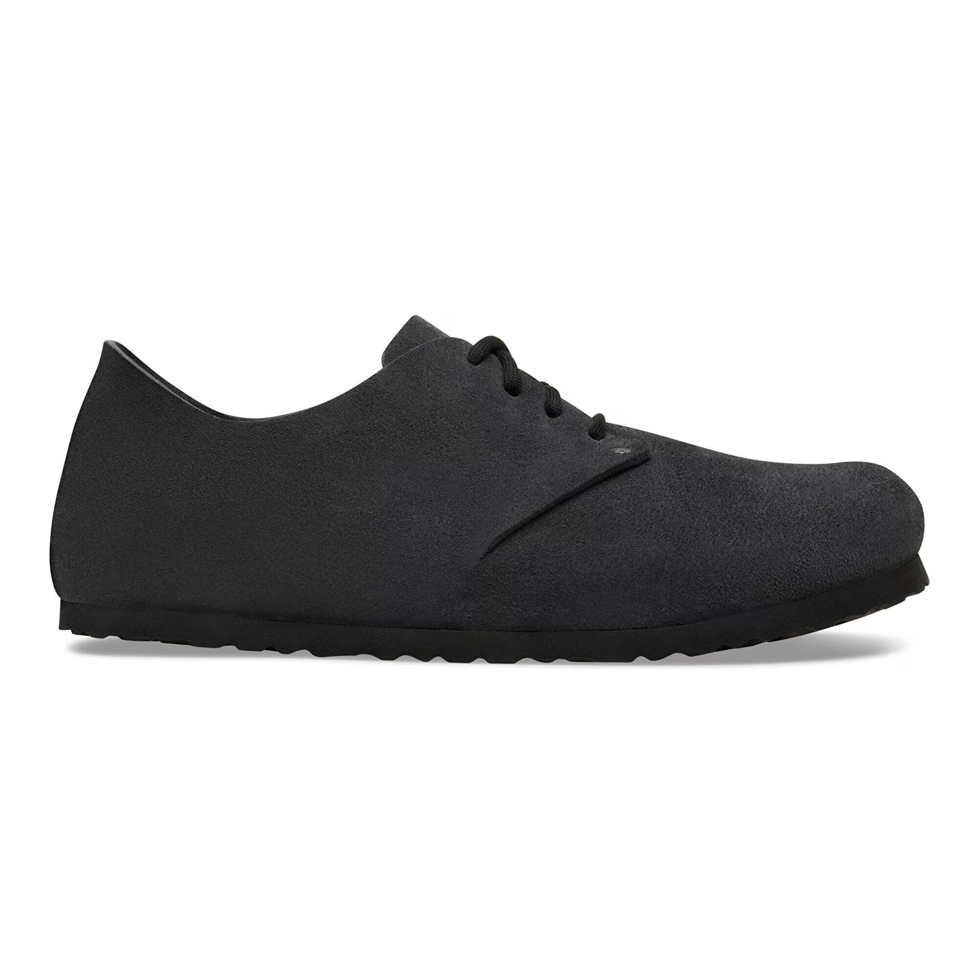 обувки birkenstock maine leve charcoal тъмно сиви от велур - снимка 3