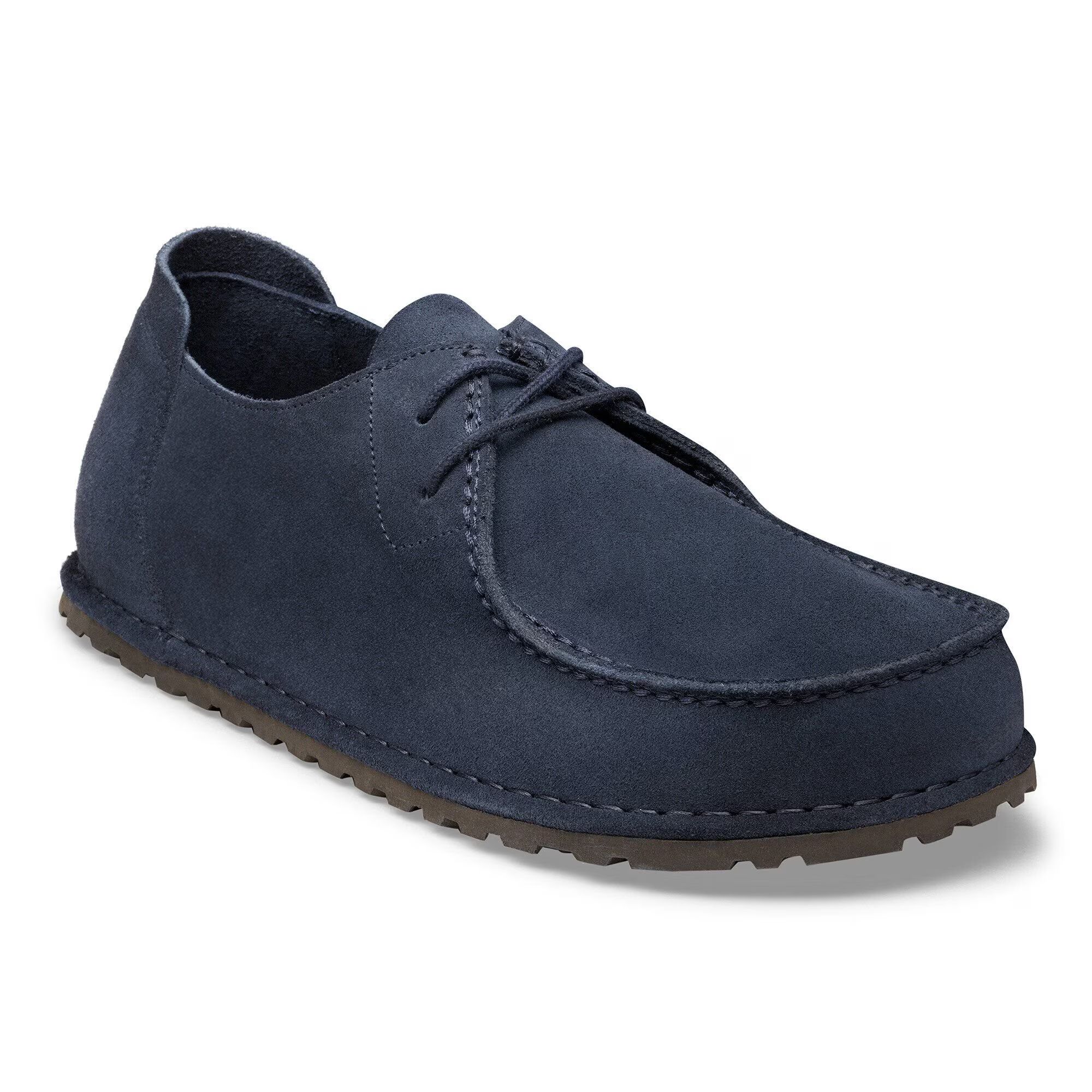 мъжки мокасини birkenstock utti lace leve new navy 1031468 велур - снимка 1