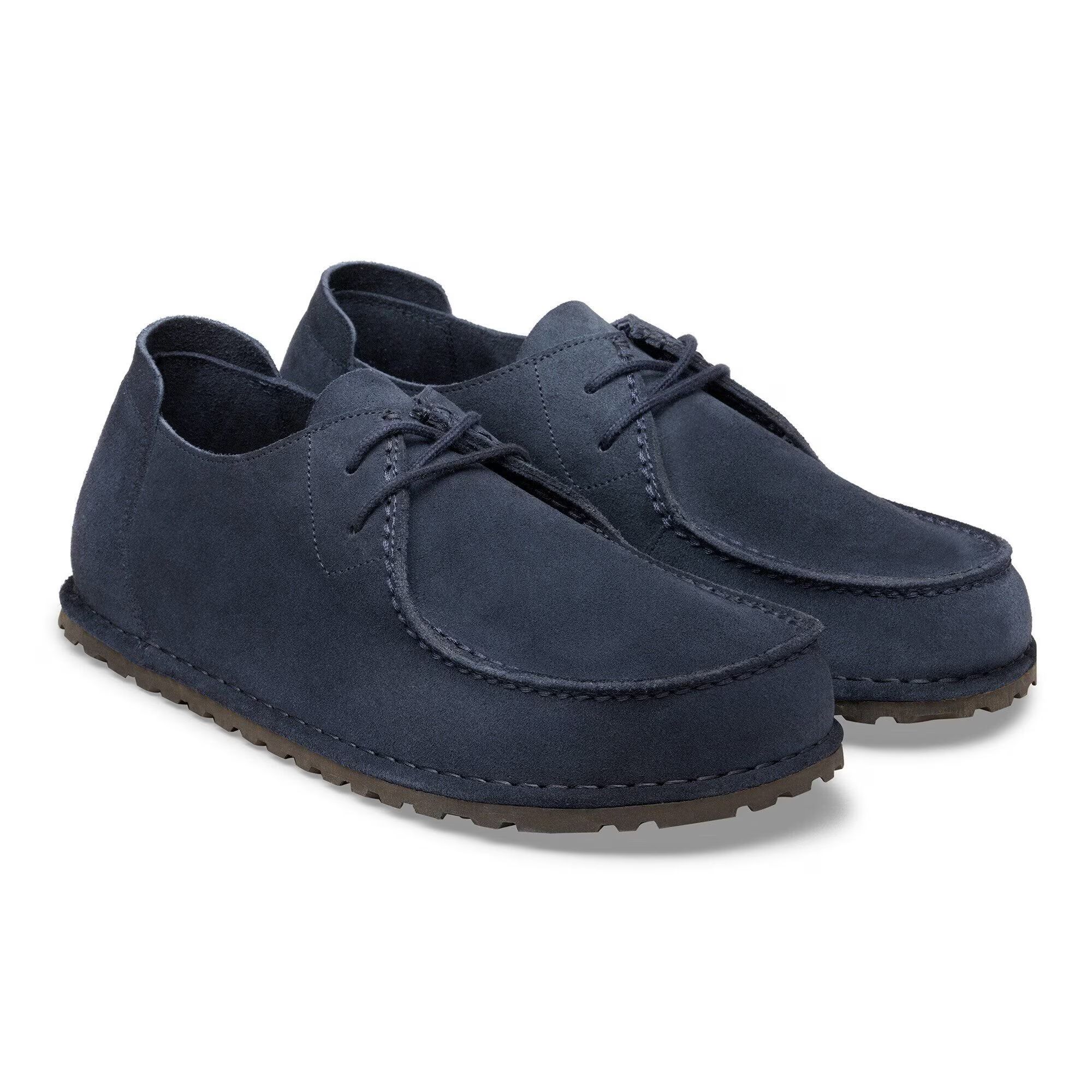 мъжки мокасини birkenstock utti lace leve new navy 1031468 велур - снимка 4
