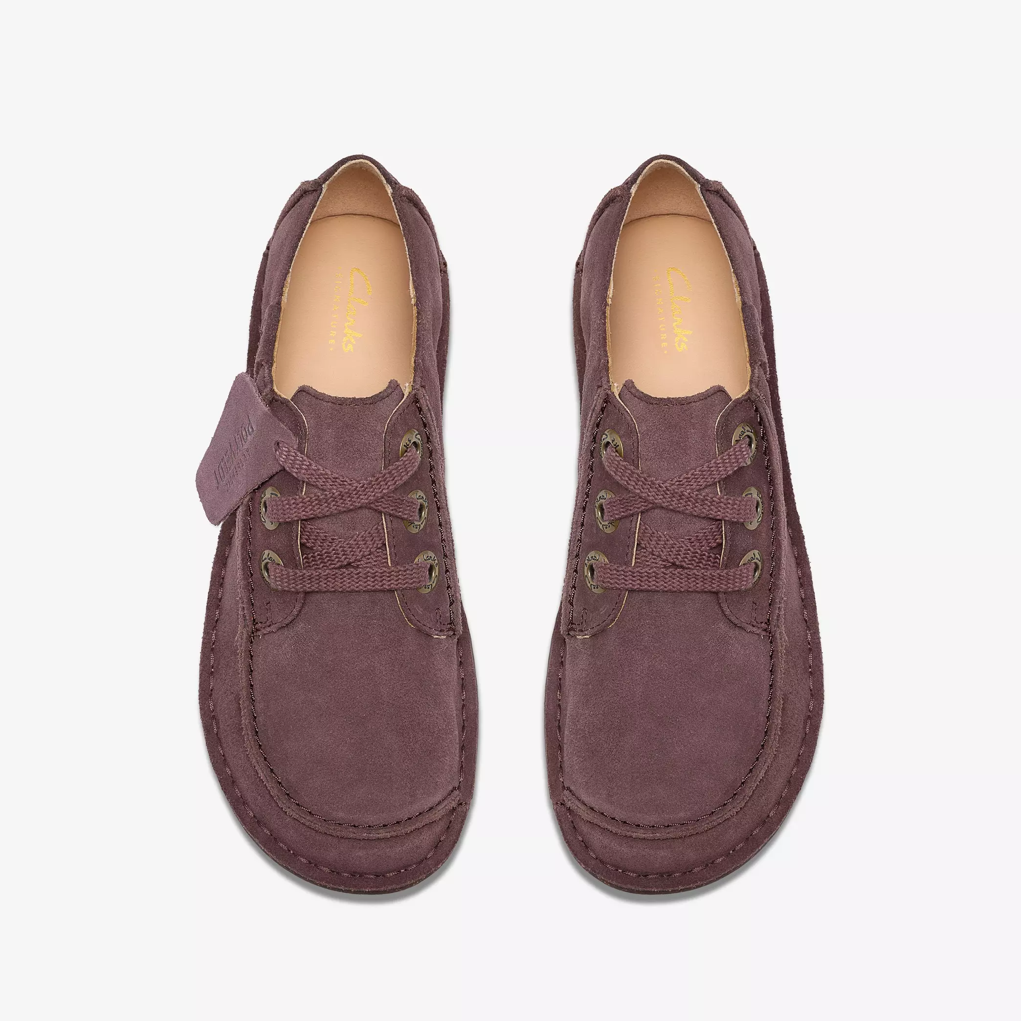 дамски обувки clarks funny dream 26329385 лилави от велур - снимка 7