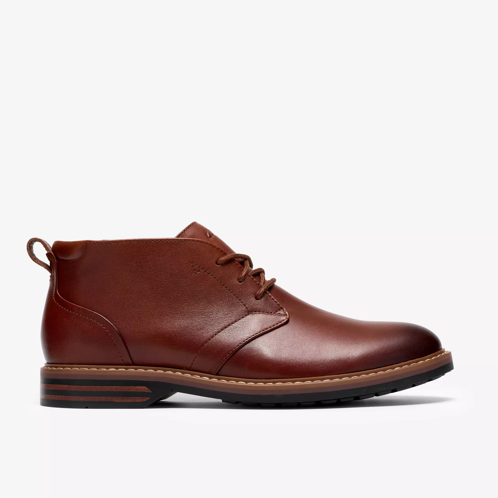 мъжки обувки clarks aldwin2 chukka 26320116 кафяви от естествена кожа - снимка 2