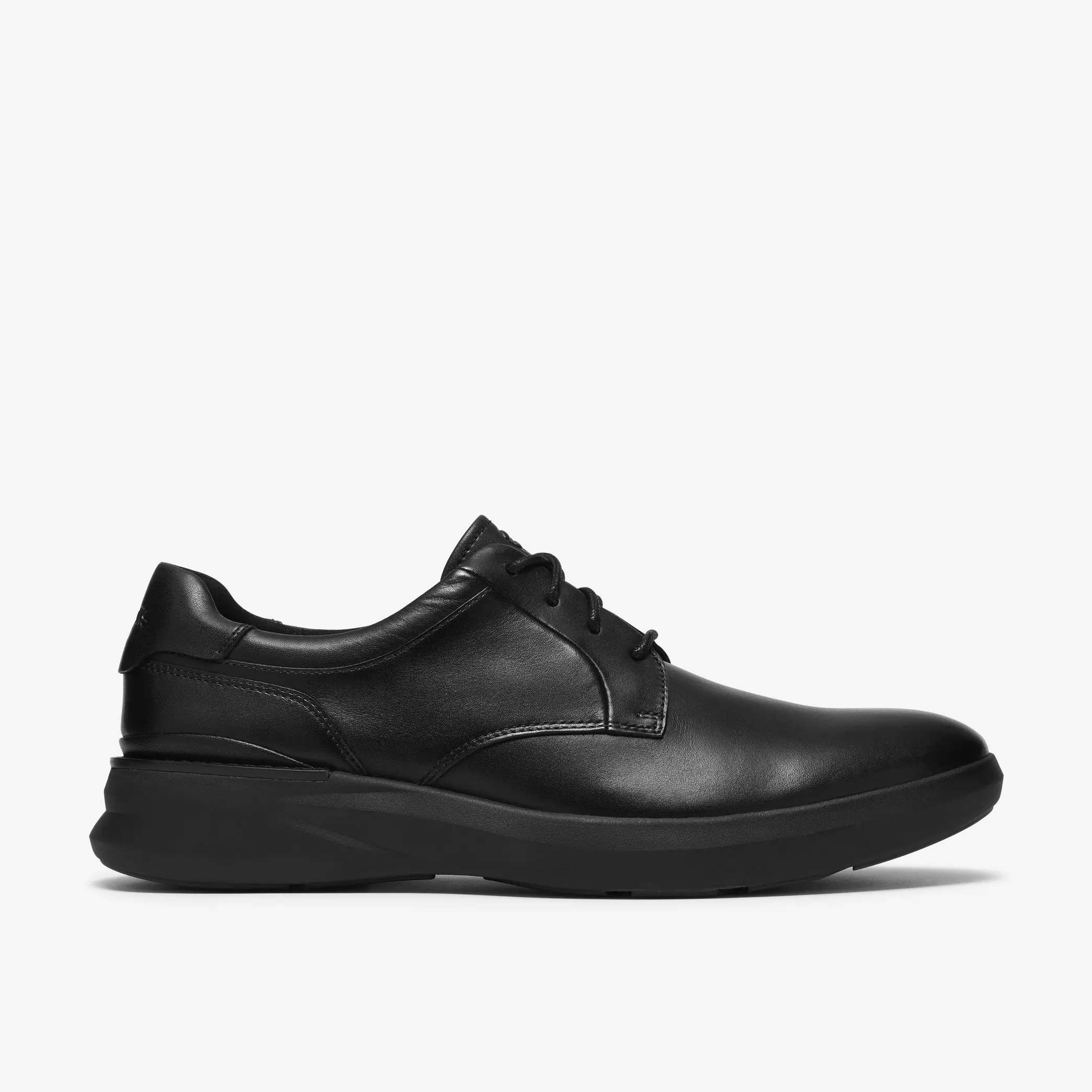 мъжки комфортни обувки clarks code h plain 26328622 черни от естествена кожа - снимка 2