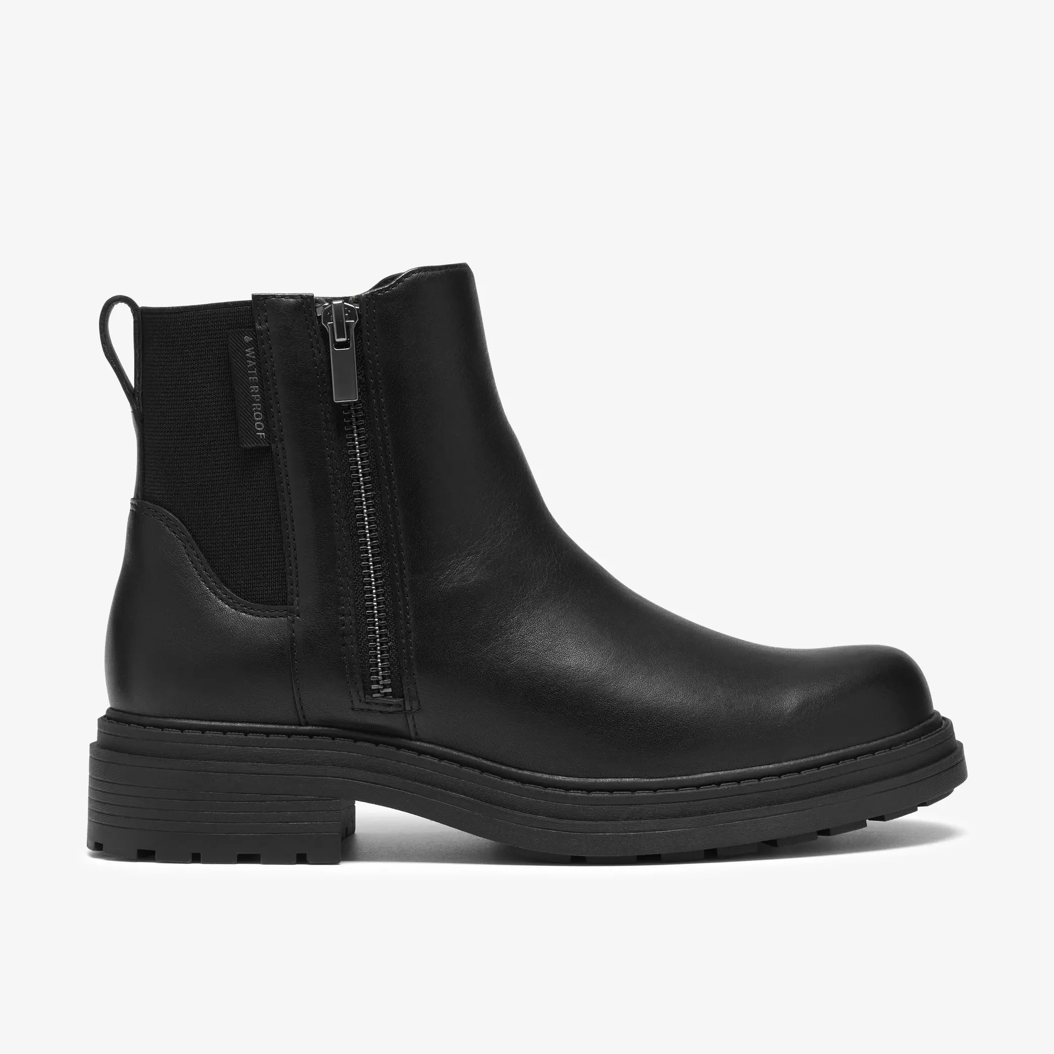 дамски боти с цип clarks orinoco3 zipwp 26327122 водоустойчиви от естествена кожа - снимка 2