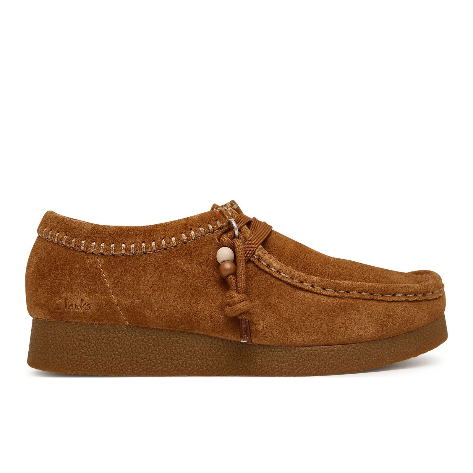 дамски мокасини clarks wallabeeevosh 26329300 кафяви от велур - снимка 2